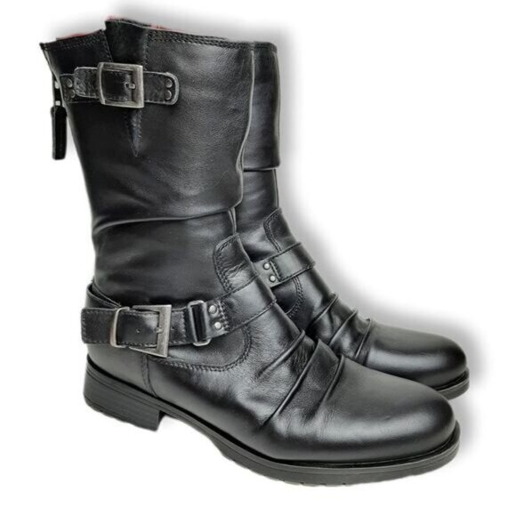 Blondo Shoes - Blondo Black Leather Combat Boots